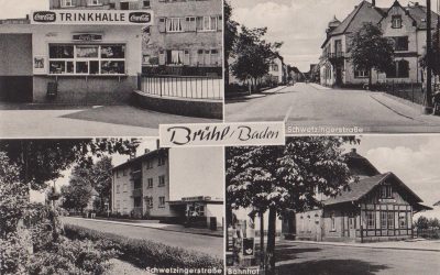 Brühl Baden Bahnhof Trinkhalle 2 Straßenansichten