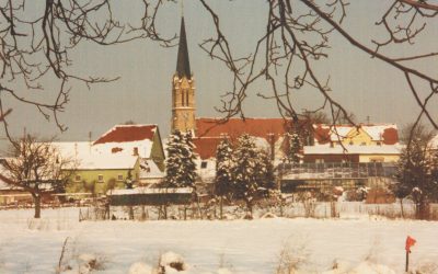 Brühl Baden der alte Ortsteil mit Kirche