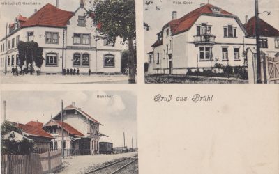 Gruß aus Brühl Bahnhof Villa Eder Germania