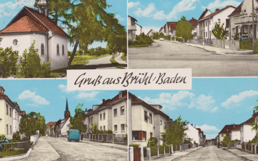 Gruß aus Brühl Baden 1973