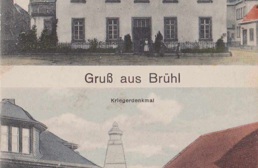 Gruß aus Brühl Schwesternheim Kriegerdenkmal