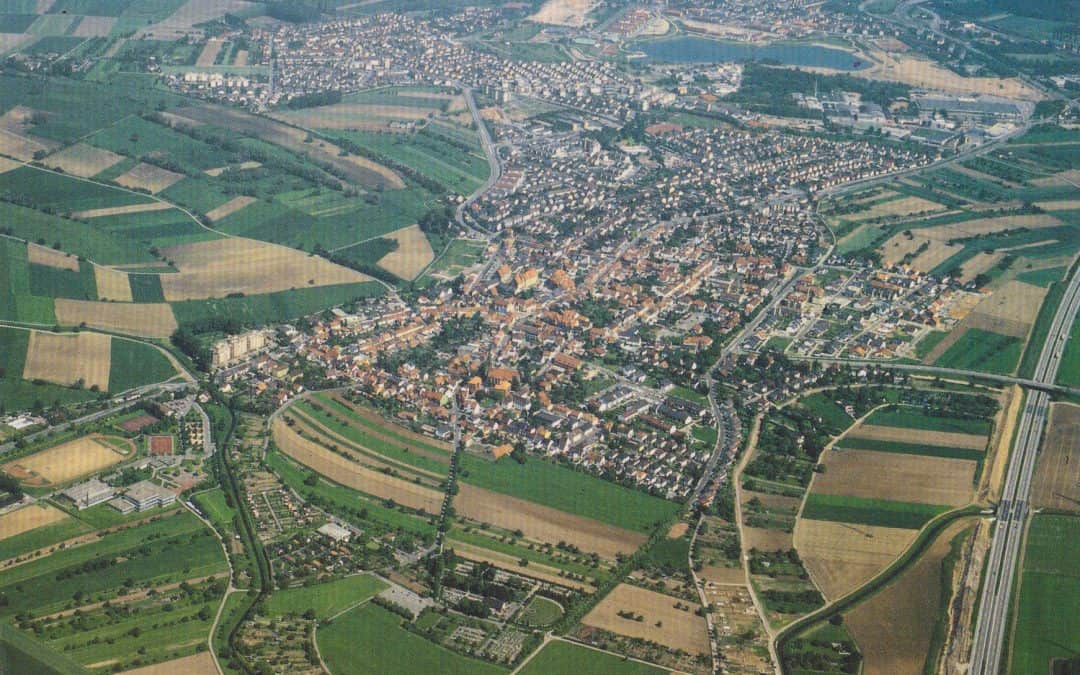 Luftbild 6835 Rohrhof mit Brühl Rhein Neckar Kreis