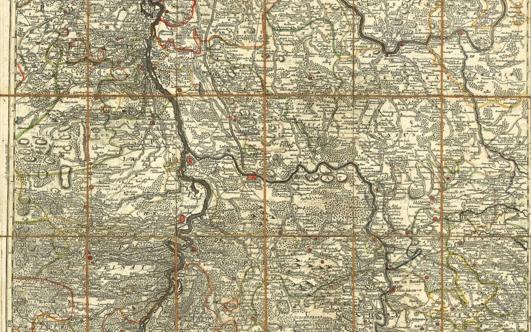 Carte topographique D’Allemagne 1789