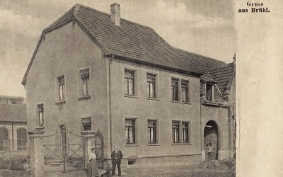 Gruss aus Brühl Bahnhofstraße um 1910