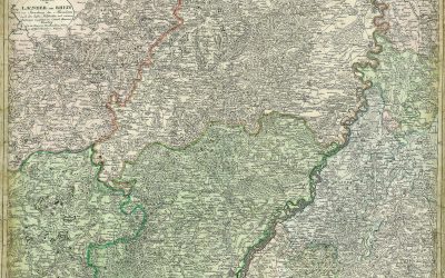 Charte d. Länder a. Rhein v. Straßburg b. Mannheim 1801