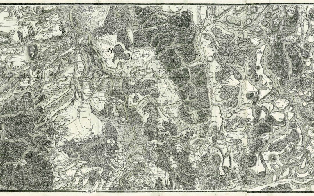 Rhein zwischen Philipsburg und Worms Beaurain 1782