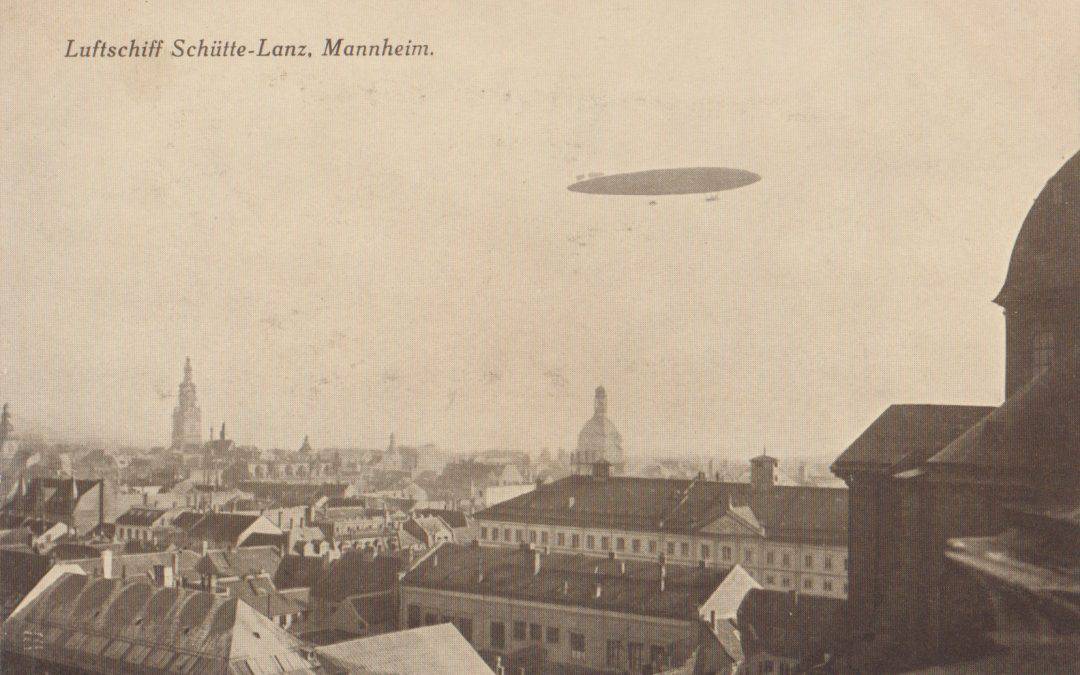 Luftschiff über Mannheim
