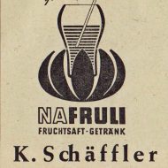 Werbung des Getränkevertiebs Schäffler von 1961